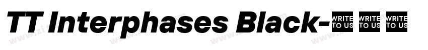 TT Interphases Black字体转换 TT Interphases Black字体转换